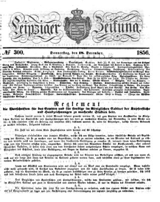 Leipziger Zeitung Donnerstag 18. Dezember 1856