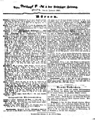 Leipziger Zeitung Montag 5. Januar 1857