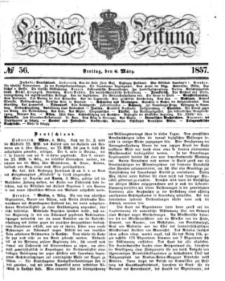 Leipziger Zeitung Freitag 6. März 1857