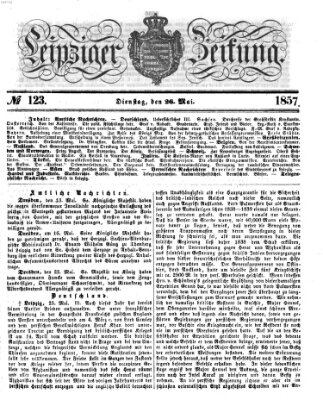 Leipziger Zeitung Dienstag 26. Mai 1857