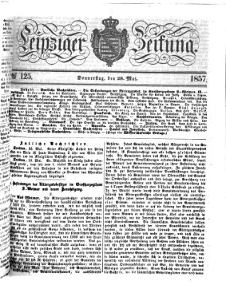 Leipziger Zeitung Donnerstag 28. Mai 1857