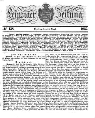 Leipziger Zeitung Freitag 12. Juni 1857