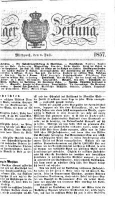 Leipziger Zeitung Mittwoch 1. Juli 1857