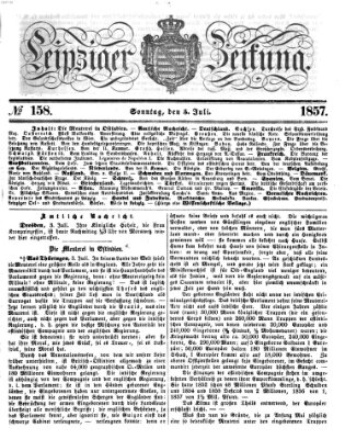 Leipziger Zeitung Sonntag 5. Juli 1857