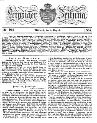 Leipziger Zeitung Mittwoch 5. August 1857