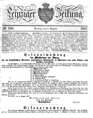 Leipziger Zeitung Freitag 7. August 1857