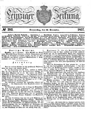 Leipziger Zeitung Donnerstag 10. Dezember 1857