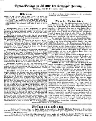 Leipziger Zeitung Montag 28. Dezember 1857