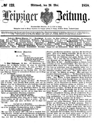 Leipziger Zeitung Mittwoch 26. Mai 1858