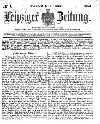 Leipziger Zeitung Samstag 1. Januar 1859