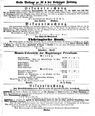 Leipziger Zeitung Donnerstag 6. Januar 1859