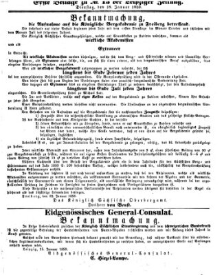 Leipziger Zeitung Dienstag 18. Januar 1859