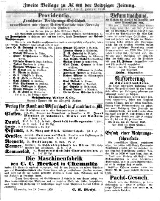 Leipziger Zeitung Samstag 5. Februar 1859