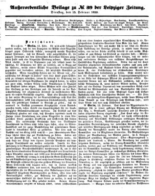 Leipziger Zeitung Dienstag 15. Februar 1859