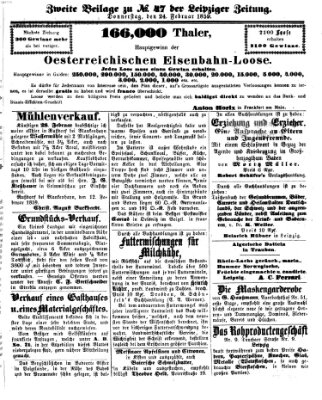 Leipziger Zeitung Donnerstag 24. Februar 1859