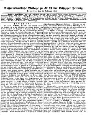 Leipziger Zeitung Donnerstag 24. Februar 1859