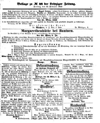 Leipziger Zeitung Donnerstag 24. Februar 1859