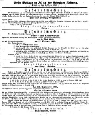 Leipziger Zeitung Dienstag 1. März 1859