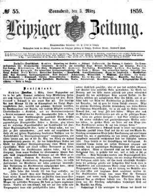 Leipziger Zeitung Samstag 5. März 1859