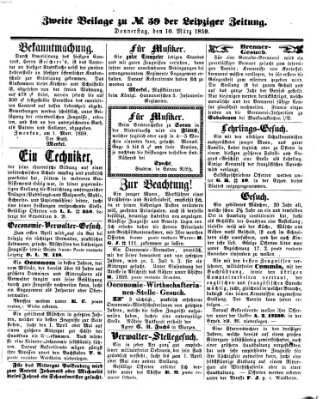 Leipziger Zeitung Donnerstag 10. März 1859