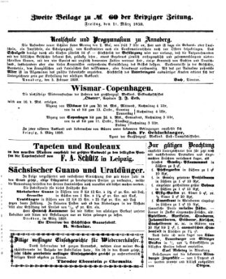 Leipziger Zeitung Freitag 11. März 1859