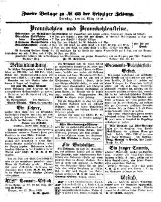 Leipziger Zeitung Dienstag 15. März 1859