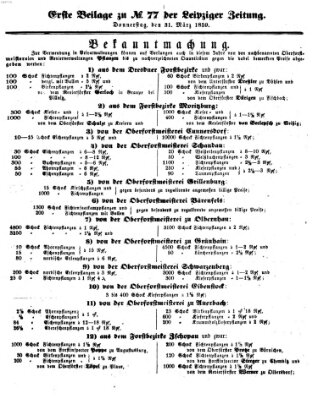 Leipziger Zeitung Donnerstag 31. März 1859