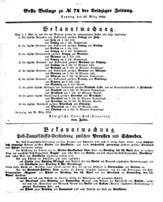 Leipziger Zeitung Sonntag 27. März 1859