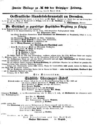 Leipziger Zeitung Sonntag 3. April 1859