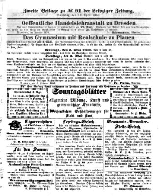 Leipziger Zeitung Sonntag 17. April 1859