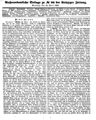 Leipziger Zeitung Sonntag 24. April 1859