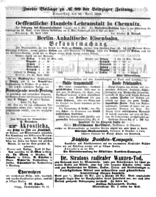 Leipziger Zeitung Donnerstag 28. April 1859