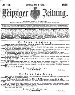 Leipziger Zeitung Freitag 6. Mai 1859