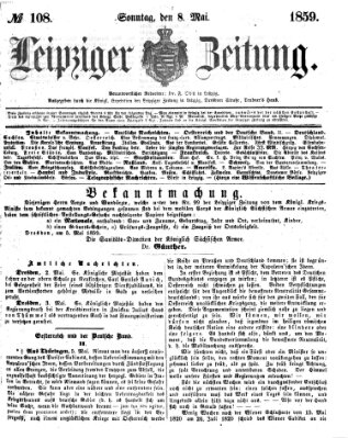 Leipziger Zeitung Sonntag 8. Mai 1859