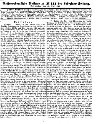 Leipziger Zeitung Donnerstag 12. Mai 1859