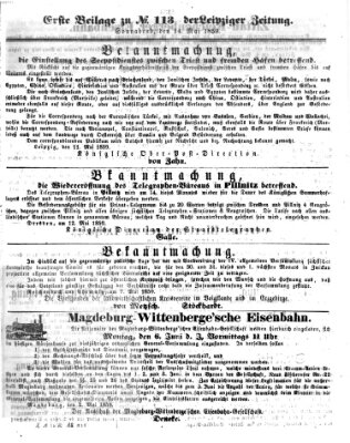 Leipziger Zeitung Samstag 14. Mai 1859