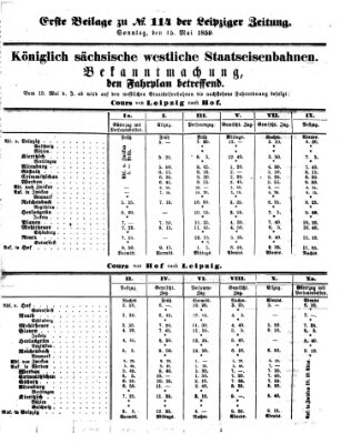 Leipziger Zeitung Sonntag 15. Mai 1859