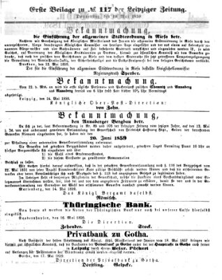 Leipziger Zeitung Donnerstag 19. Mai 1859