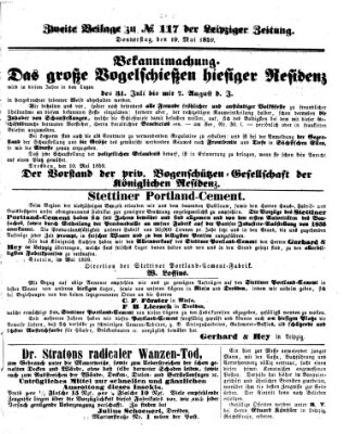 Leipziger Zeitung Donnerstag 19. Mai 1859