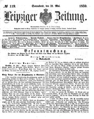 Leipziger Zeitung Samstag 21. Mai 1859