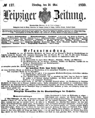 Leipziger Zeitung Dienstag 31. Mai 1859