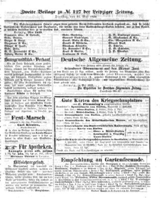 Leipziger Zeitung Dienstag 31. Mai 1859