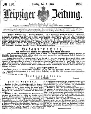 Leipziger Zeitung Freitag 3. Juni 1859