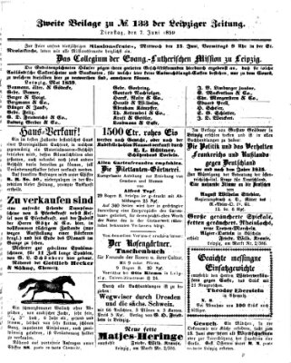 Leipziger Zeitung Dienstag 7. Juni 1859