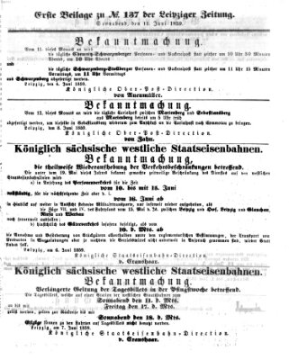 Leipziger Zeitung Samstag 11. Juni 1859