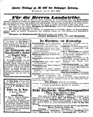 Leipziger Zeitung Samstag 11. Juni 1859