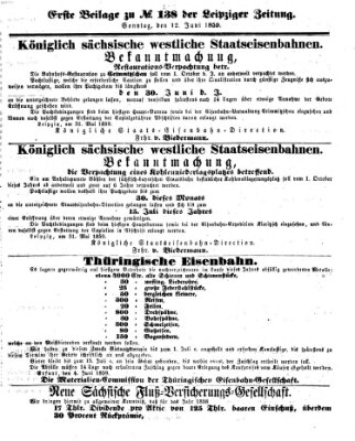 Leipziger Zeitung Sonntag 12. Juni 1859