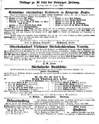 Leipziger Zeitung Freitag 17. Juni 1859