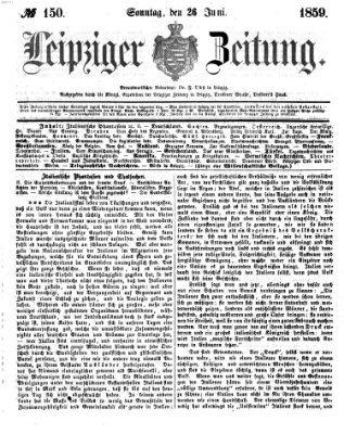 Leipziger Zeitung Sonntag 26. Juni 1859