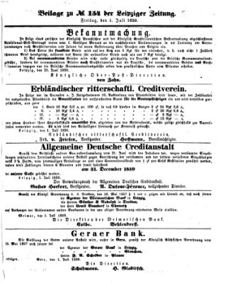 Leipziger Zeitung Freitag 1. Juli 1859